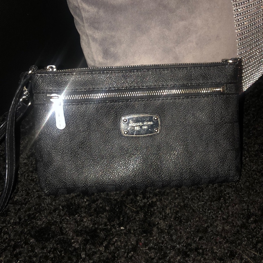 Michael Kors Black Wristlet
